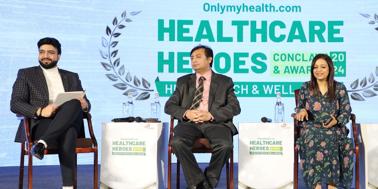 Vinay K Mayer Takes Center Stage as Moderator at Jagran Media & OnlyMyHealth.com Healthcare Heroes Conclave & Awards 2024
